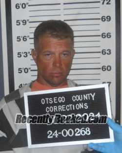 Booking photo from Otsego County, New York