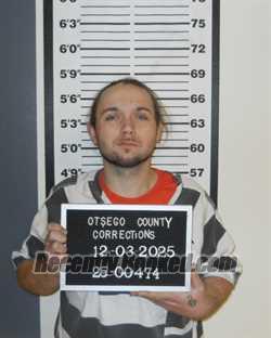 Booking photo from Otsego County, New York