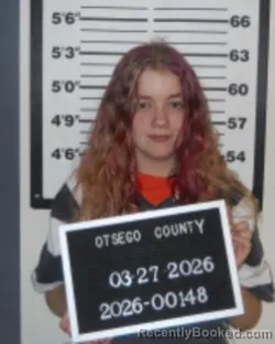 Mugshot of ALEXIS ROSE HASBROUCK booked in Otsego County, New York on March 27, 2026