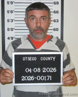 Mugshot of LLOYD ISSAC DAVIS booked in Otsego County, New York on April 8, 2026