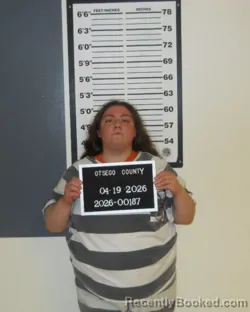 Mugshot of ASHLEY BLAKE booked in Otsego County, New York on April 19, 2026