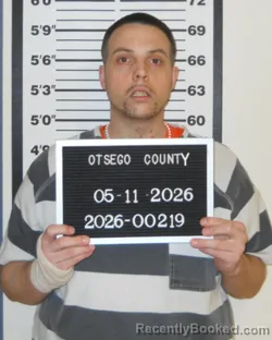 Mugshot of BRANDON BOWMAN booked in Otsego County, New York on May 11, 2026