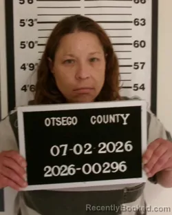 Mugshot of ANGELA DAWN TEDESCO booked in Otsego County, New York on July 2, 2026
