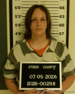 Mugshot of AMBER ELIZABETH MCLAUD booked in Otsego County, New York on July 5, 2026