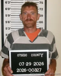 Mugshot of DAVID WAYNE TALLMAN booked in Otsego County, New York on July 29, 2026