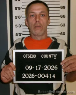 Mugshot of Timothy J Jarczynski booked in Otsego County, New York on September 17, 2026