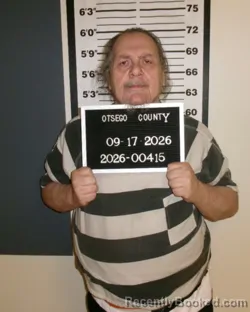 Mugshot of Howard Milks booked in Otsego County, New York on September 17, 2026