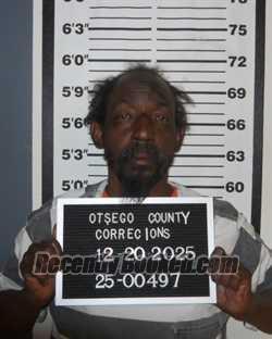 Booking photo from Otsego County, New York