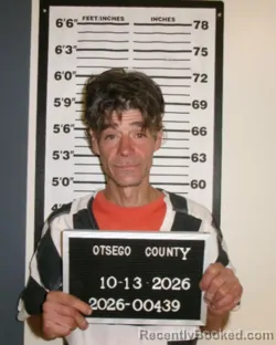 Booking photo from Otsego County, New York