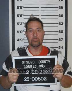 Booking photo from Otsego County, New York