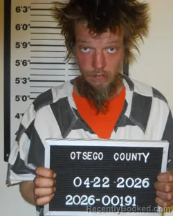 Mugshot of GARRETT T NOVAK booked in Otsego County, New York on April 22, 2026