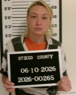 Mugshot of ALEXANDRIA LYNN JOHNSON booked in Otsego County, New York on June 10, 2026