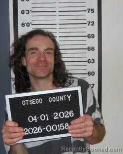 Mugshot of JON PATTERSON SPELLER booked in Otsego County, New York on April 1, 2026