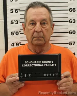 Mugshot of Christopher G Michael booked in Schoharie County, New York on August 13, 2026
