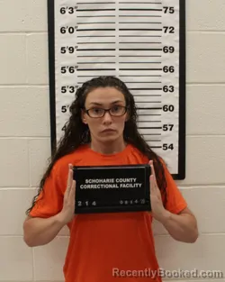 Mugshot of Shanna Rhodes booked in Schoharie County, New York on August 14, 2026