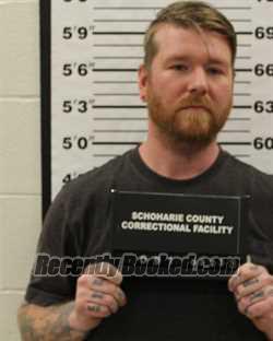 Booking photo from Schoharie County, New York