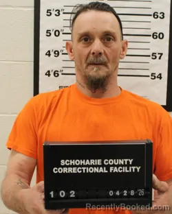 Mugshot of LIBORIO A MCCAULEY booked in Schoharie County, New York on April 28, 2026