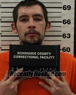 Booking photo from Schoharie County, New York