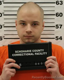 Mugshot of RYAN JAMES OLDORFF booked in Schoharie County, New York on April 7, 2026