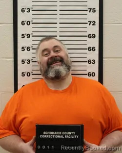 Booking photo from Schoharie County, New York