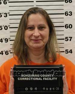 Booking photo from Schoharie County, New York