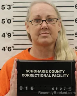 Booking photo from Schoharie County, New York