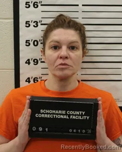 Mugshot of JAMIE COOL booked in Schoharie County, New York on April 10, 2026