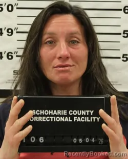 Mugshot of ANGELA M MCCARTHY booked in Schoharie County, New York on May 4, 2026