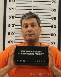 Mugshot of ANTHONY DIECIDUE booked in Schoharie County, New York on July 15, 2026