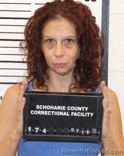 Mugshot of JENNIFER MARIE BRIGGS booked in Schoharie County, New York on July 16, 2026