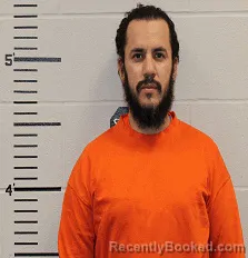 Mugshot of German Santillanes booked in Barnes County, North Dakota on August 4, 2026