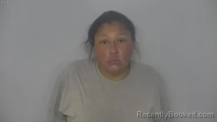 Mugshot of Alexandria Lee Dogskin booked in Burleigh County, North Dakota on October 21, 2026