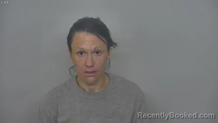 Mugshot of Ashlee Ann Wiedrich booked in Burleigh County, North Dakota on August 27, 2026