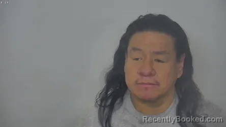 Mugshot of BRIAN JEROME BULLBEAR booked in Burleigh County, North Dakota on March 13, 2026