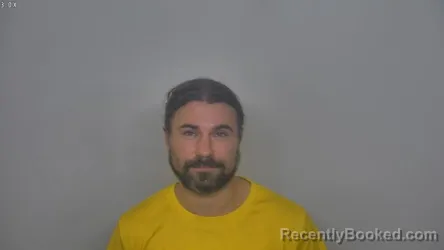 Mugshot of Christopher James Chestnut booked in Burleigh County, North Dakota on August 28, 2026