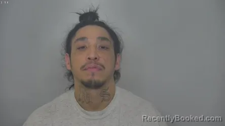 Mugshot of ISAIAH KENNETH GUZMAN booked in Burleigh County, North Dakota on March 12, 2026