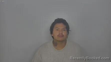 Mugshot of Nicholas James Blackcloud booked in Burleigh County, North Dakota on October 2, 2026