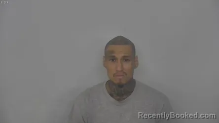Mugshot of Sergio Angel Miranda booked in Burleigh County, North Dakota on August 14, 2026