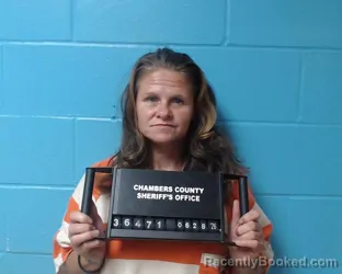 Mugshot of Christina Dawn Abshier booked in Chambers County, Texas on June 28, 2026