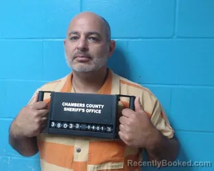 Mugshot of Joseph Ryan Trigg booked in Chambers County, Texas on April 1, 2026