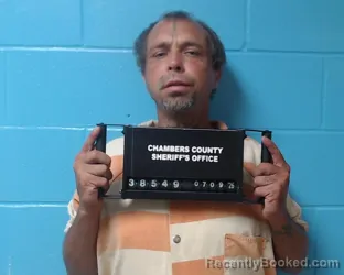 Mugshot of John Sheldon Gersbach booked in Chambers County, Texas on July 9, 2026
