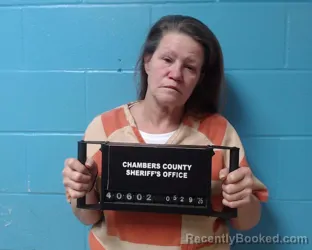 Mugshot of Loretta Gale Watts booked in Chambers County, Texas on May 29, 2026