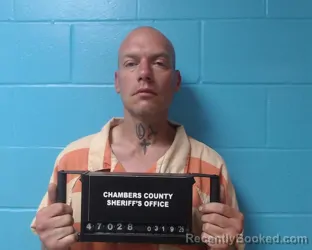 Mugshot of Cody Ray Brock booked in Chambers County, Texas on March 19, 2026