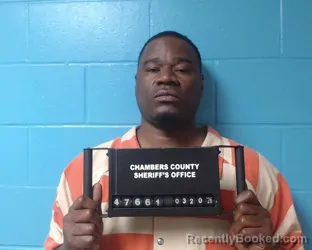 Mugshot of Cyrille Devon Jacko booked in Chambers County, Texas on March 20, 2026