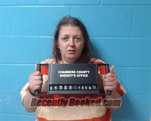 Booking photo from Chambers County, Texas