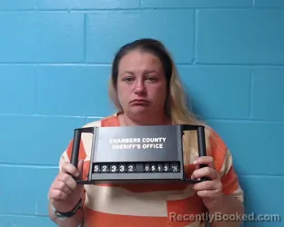 Mugshot of Sherie Anne Salas booked in Chambers County, Texas on May 13, 2026