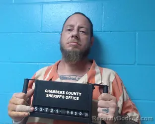 Mugshot of John Albert Klaus booked in Chambers County, Texas on August 30, 2026
