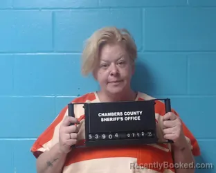 Booking photo from Chambers County, Texas