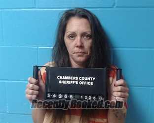 Booking photo from Chambers County, Texas