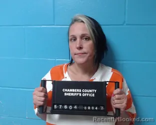 Mugshot of Alicia Rose Dunman booked in Chambers County, Texas on August 4, 2026